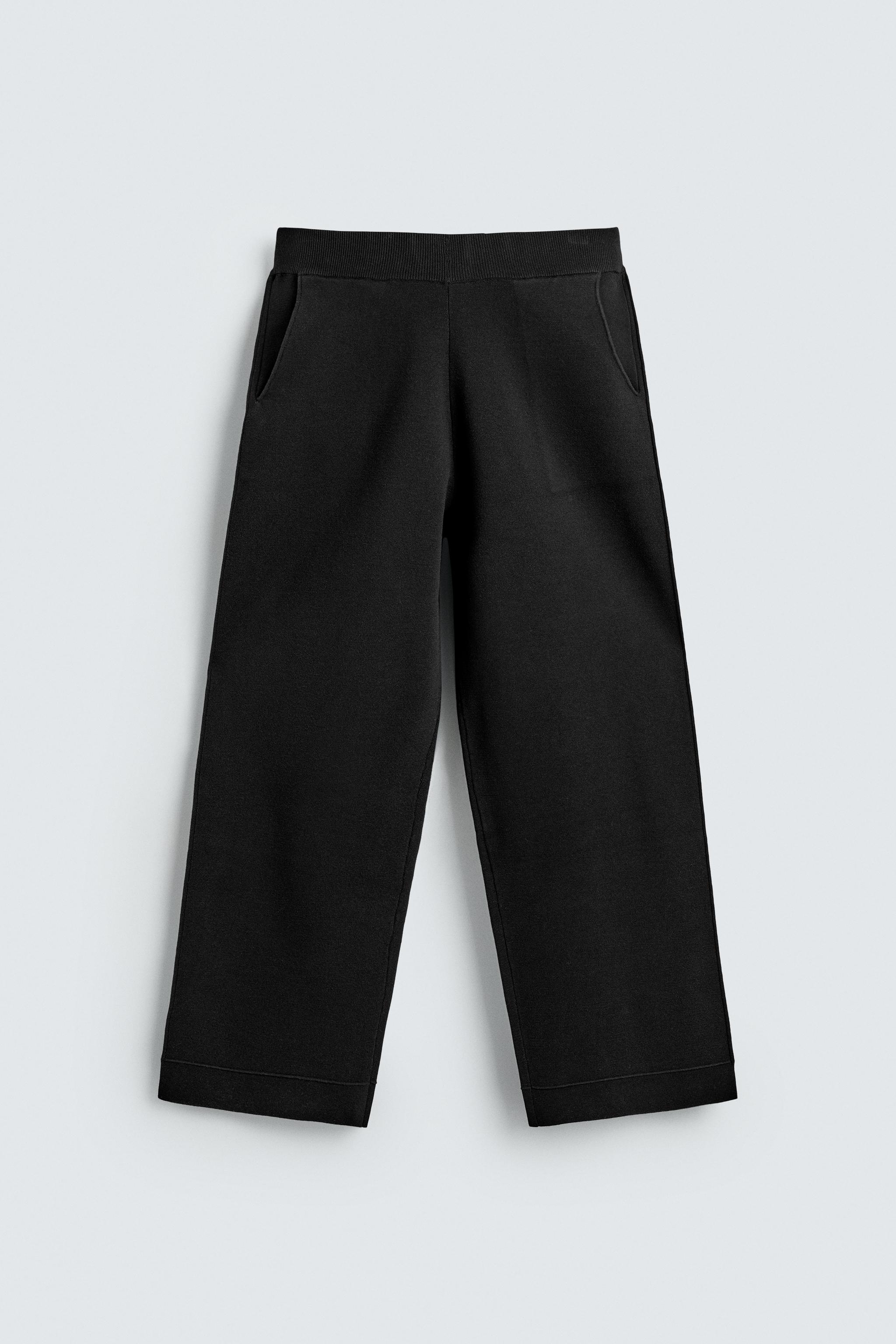 KNIT WIDE FIT PANTS